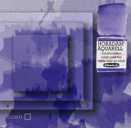 Horadam aquarelle schmincke 473 teinte violet de cobalt 1/2
