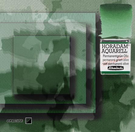 Horadam aquarelle schmincke 534 vert permanent olive 1/2